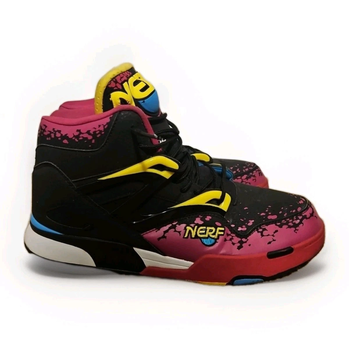 Reebok Q9 Cross Examine Basketball Shoes 14 Men Navy Yellow V54949 3D FuseFrame Reebok Basketball Shoes for Men for sale - eBay main image 2