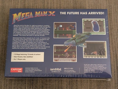 Mega Man X 30th Anniversary Super Nintendo SNES iam8bit 2018 - NEW & SEALED - Picture 2 of 2