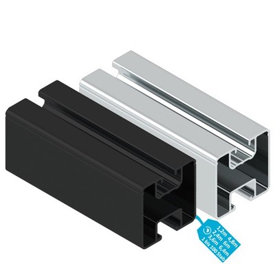 Solar Montage Schiene 40x40 Schwarz Silber Modul Profil Aluminium Photovoltaik
