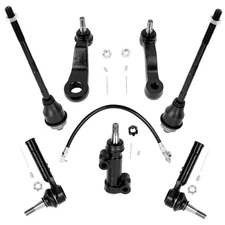 7pc Front Inner Outer Tierod Pitman Idler Arm Replacment for Silverado Sierra...