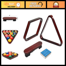 Solid Wood Pool Ball Rack Triangle Holder for 2-1/4" Balls - Durable Table Acces