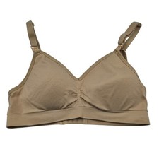 Hofish Womens Sz M Nursing Bra Lightly Lined Beige