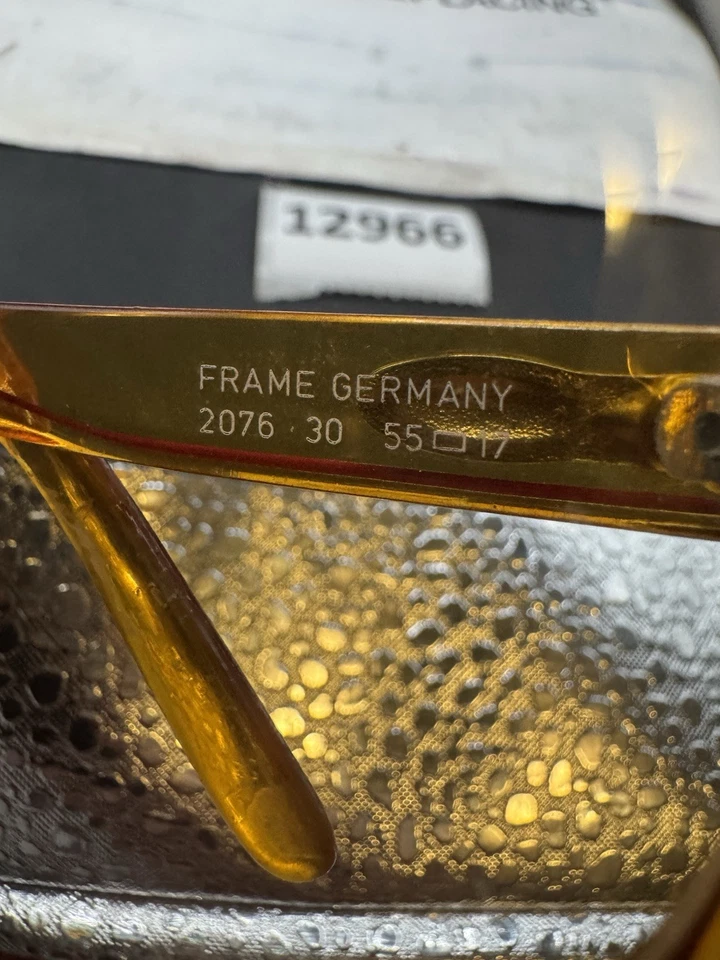 Monturas de gafas Christian Dior vintage 2076 30 ámbar transparente Optyl 55-17 marcos Foto 2 de 4