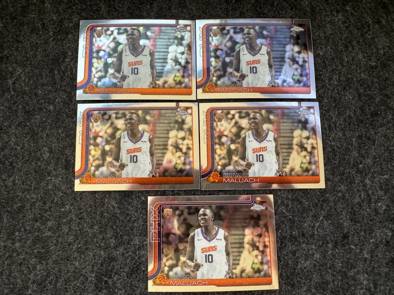 2025-26 Topps Chrome Basketball Khaman Maluach Lot RC