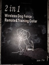2 In 1 Wireless Dog Fence ,Remote And Training Collar