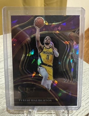 2023-24 Panini NBA Select Tyrese Halliburton Purple Ice Prizm 89/99