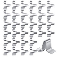 30 Pcs Shelf Clips, Heavy Duty Metal Shelving Supports Clip, Cabinet Shelf Br...