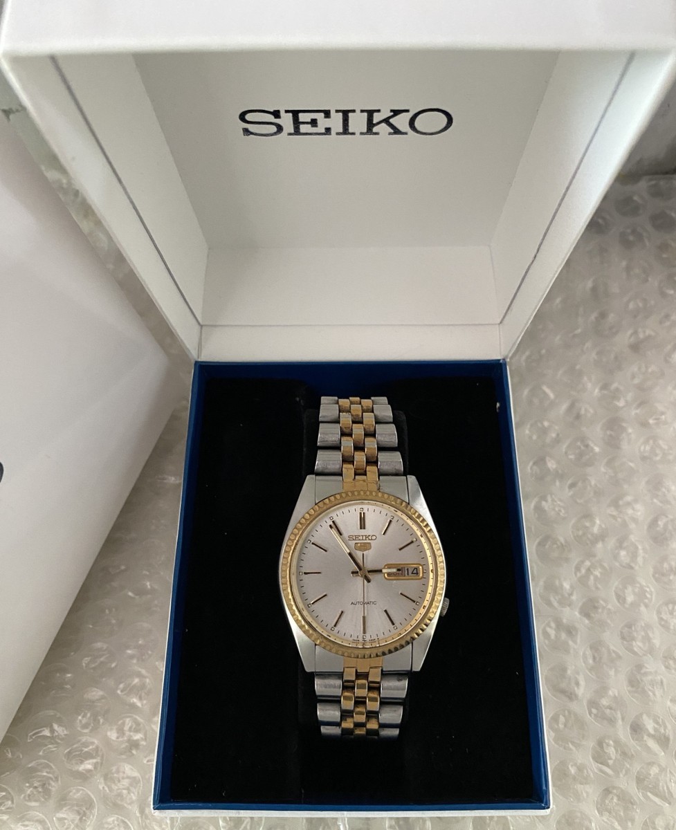 seiko 5 snxj90 datejust dress gold silver Seiko] Seiko SNXJ90--The Rare Seiko Datejust! : r/Watches