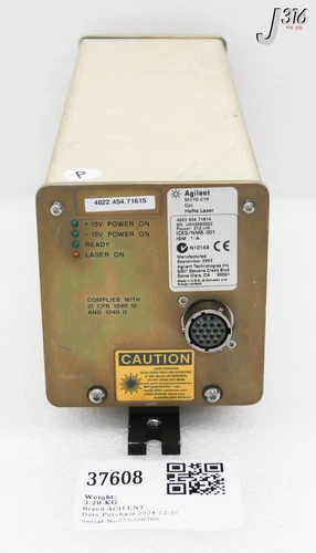 37608 AGILENT LASER HEAD, POWER: 312uW, ASML 4022.454.71615 (PARTS) 5517D-C19