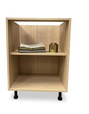 Lissa Oak Flat Pack Kitchen Base Unit - 18mm Cabinet Back