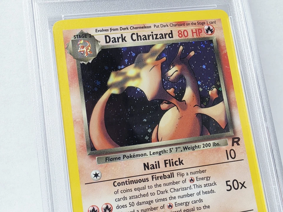 POKEMON ROCKET DARK CHARIZARD HOLO #4 PSA 8 VERY NICE!!!! - Image 2 of 4