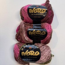 NORO SILK GARDEN YARN 3 Skeins - 109 Yards ea Wool/Silk/Nylon/Mohair Lot 355 B
