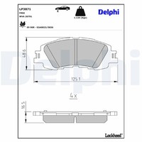 Delphi Bremsbelagsatz BremsklöTze FüR Toyota Yaris P21 PA1 PH1