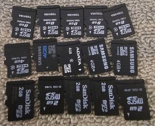 Lot of 15 Micro SD Cards Untested (8GB 4GB 2GB)