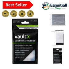 Exact Fit Trading Card Sleeves, Soft, High Clarity, Perfect Fit Inner Sleeves...