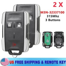 2 For 2014 - 2018 Chevrolet Silverado Gmc Sierra 1500 2500 3500 Remote Key Fob