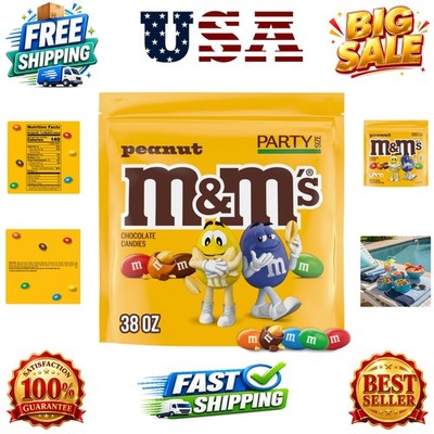 Peanut Milk Chocolate Candy Resealable Bulk Pack, Party Size, 38 oz Bag, For ...
