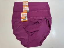 NWT 3 Pairs Warners No Pinching No Problems Seamless Hi-Cut Panties RT5501P L 7