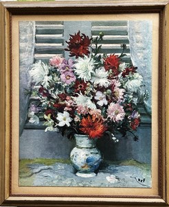 マルセルディフ Marcel Dyf シャクヤクとバラ 額縁 インテリア マルセルディフ Marcel Dyf シャクヤクとバラ 額縁 インテリア