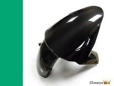 KAWASAKI ZX10R 2016> CARBON FRONT MUDGUARD TWILL GLOSS WEAVE FENDER FIBRE FIBER