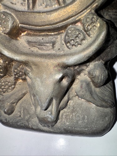 Western-Themed Cast Dodge WAGON WHEEL Bookends (May Be Brass) Get Rolling…RS - Picture 21 of 23