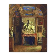 Walter Gay (1856-1937) Salle Henri IV - Canvas Wall Art