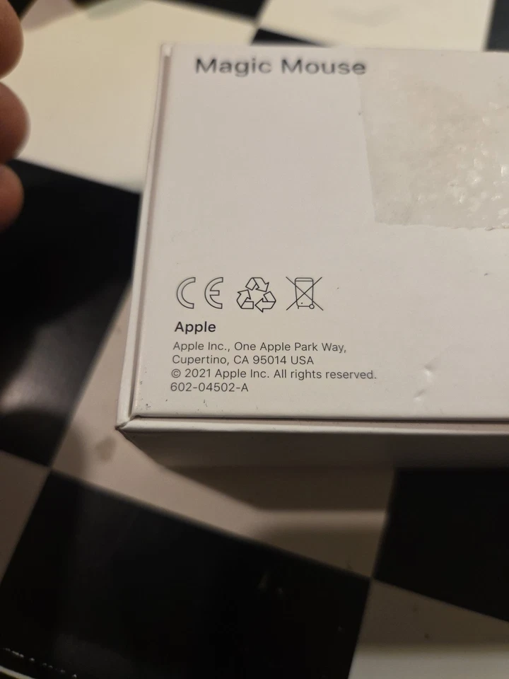 Apple Magic Mouse ~ V2 A1657 - Wireless Bluetooth/N Box - Wiederaufladbar - WEISS - Bild 3 von 4