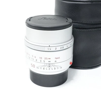 Leica Summilux-M Objectif 50mm F1.4 ASMH Argent 11729 M Mount - Photo 1/4