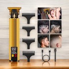 Professional Men's Hair Clipper Rechargeable Cordless Shaver For Beard Trimming