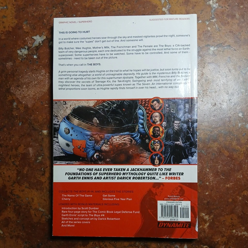 The Boys Omnibus Vol #1 Dynamite Comics Trade Paperback - Very Good Condition - Image 2 of 4
