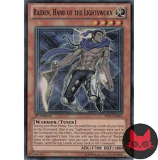 Yugioh Raiden, Hand of the Lightsworn SDL1-EN003 Super Rare 1st Edition NM