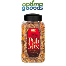 Utz Pub Mix Barrel, 44 oz – Savory Snack Mix Party Blend Pretzels & More