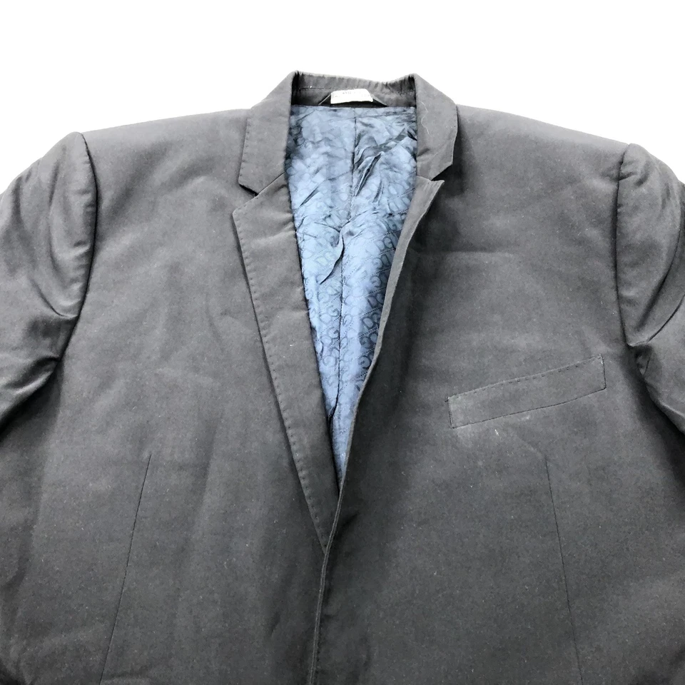 Blazer Dolce & Gabbana Para Hombre IT 48 US 38 Negro Mezcla Lana Un Botón Italia Foto 4 de 4