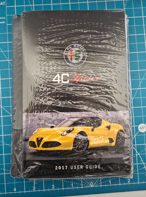 2017 Alfa Romeo 4C Spider Convertible Owner Operator Manual User Guide Set 