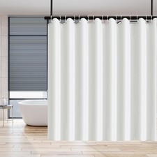 Shower Curtain Liner with Hooks 78W x 78H Inch,Extra Large Size Waterproof PE...