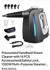 Opstrava 1350W 550ML Handheld Steam Cleaner up to 230&deg;F 14 Accessories