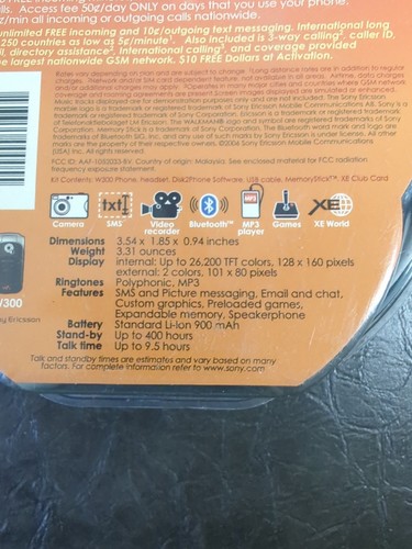 Teléfono Sony Ericsson Walkman Abatible W300i - XE Mobile - Nuevo En Caja - Imagen 5 de 6