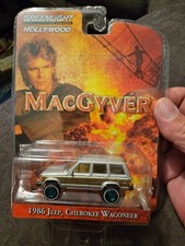 GREENLIGHT GREEN MACHINE MACGYVER 1986 JEEP CHEROKEE WAGONEER CHASE MOC VHTF