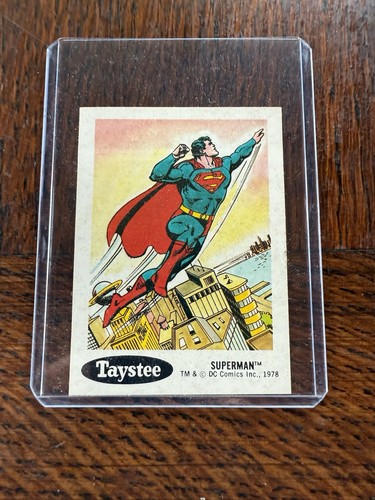1978 TM & DC Comics Inc. Taystee Superman sticker, No. 1 of 30