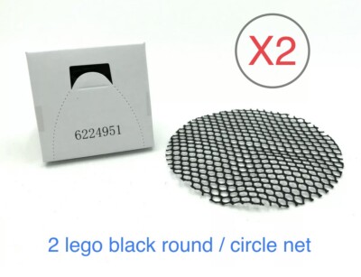 Lego 2 Pieces City Mini Figure Black String Round Circle 10x10 Net / Trap Parts