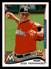 2014 Topps Jose Fernandez All-Star Rookie Gold Cup  Miami Marlins #660 Mint