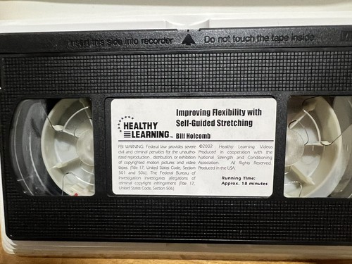 Improving Flexibility With Self Guided Stretching Bill Holcomb VHS Tape ACE - Picture 9 of 11