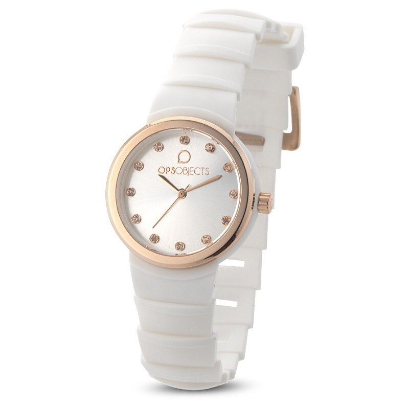 OPS OROLOGIO OPSOBJECTS ROMA WHITE IPR OPSPW-560
