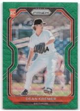 2021 Panini Prizm #232 Dean Kremer Orioles Green Wave Prizm RC Rookie Card