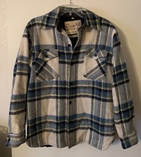 Vintage 1970s Briarcliff Wool Plaid Thick Coat Jacket Made In Austria Sz M 38-40
