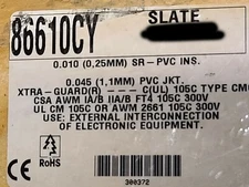 Alpha Wire 86610CY 24/10P XtraGuard Flex Multi-Shielded Data/Control Cable /10ft