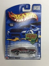 2002 Hot Wheels Collector No 154 OLDS 442 Dark Red w/3 Spokes Wheels 55039