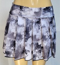 REGULAR MINI Spandex Skirt Plaid Pleated Floral 