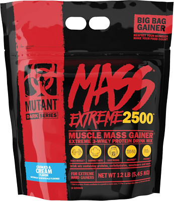 Mutant Mass Extreme Gainer   Whey Protein Powder   Build Muscle Siz