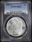 1884-O $1 Morgan Silver Dollar PCGS MS 62 | Uncirculated UNC